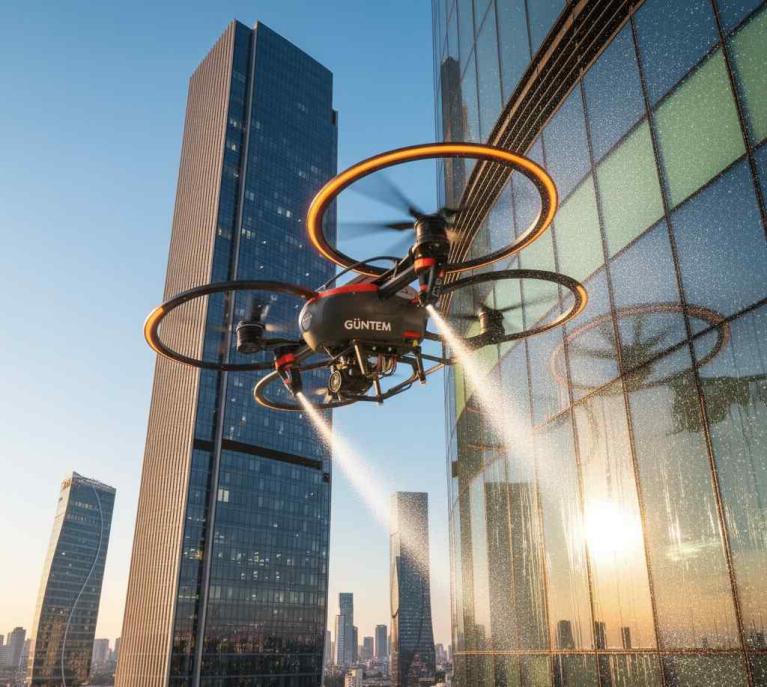 Drone ile Ataşehir cam temizliği hizmetleri
