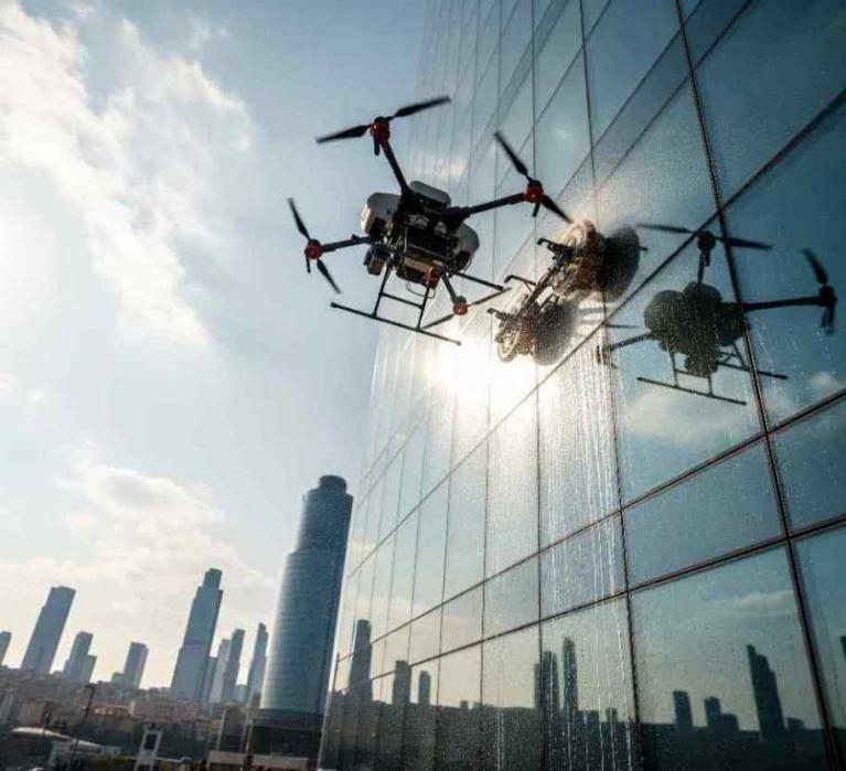 Drone ile bina temizliği hizmetleri