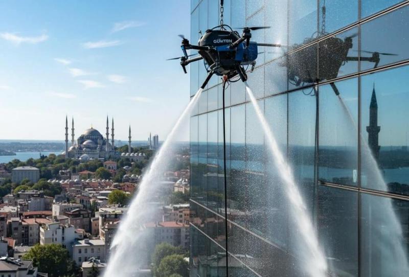 Drone ile Ümraniye dış cephe temizlik hizmetleri