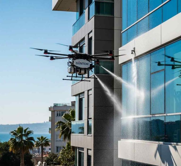 Florya dronla cam temizliği hizmetleri