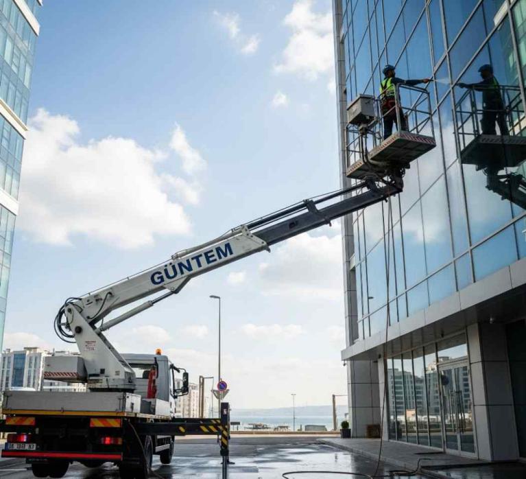 Sepetli vinçle Başakşehir dış cephe temizliği hizmetleri