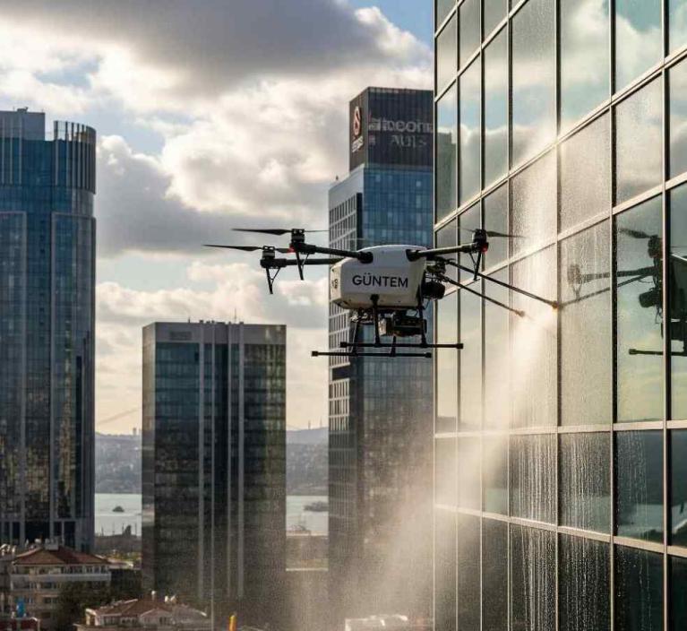 Şişli'de yüksek bina dış cam temizlik hizmetleri
