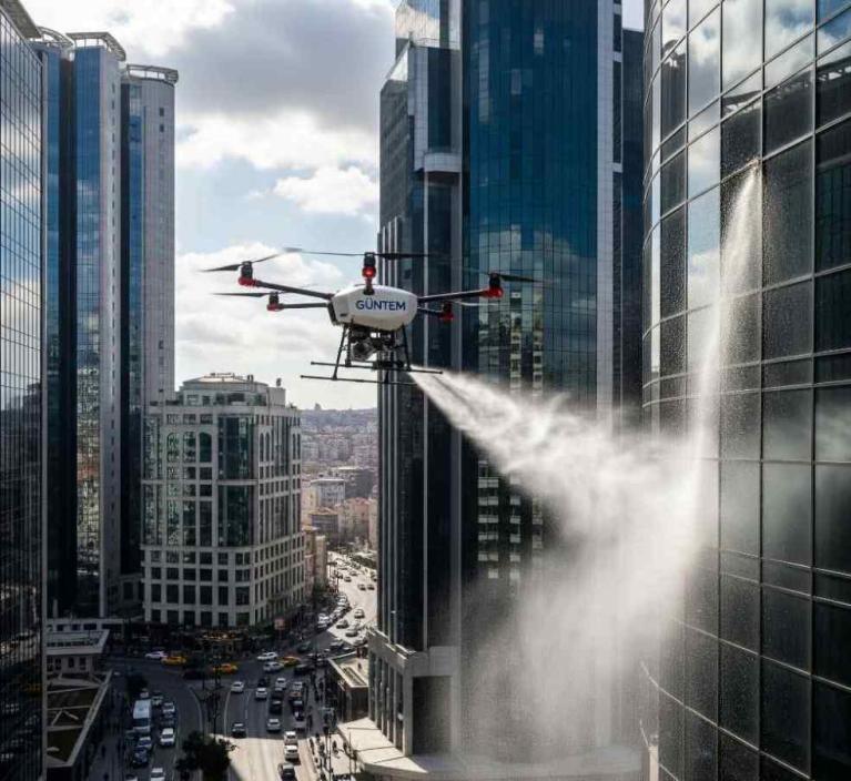 Şişli dronla cam temizliği hizmetleri